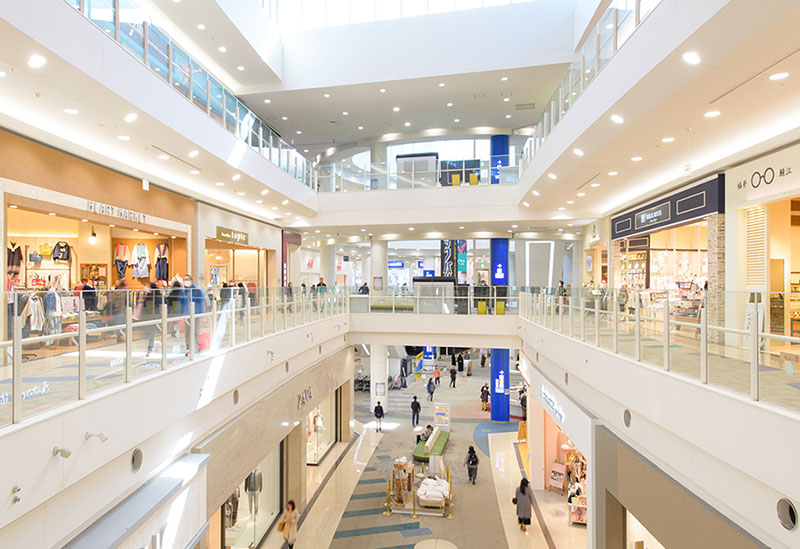 ショッピングモール、空きスペース